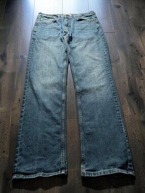 Signature Levi Strauss Men’s Straight Leg Jeans 32x32 Medium Wash Stretch Denim